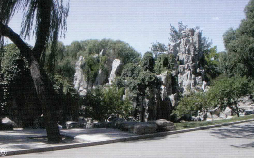 중국 베이징 용담공원 석가산