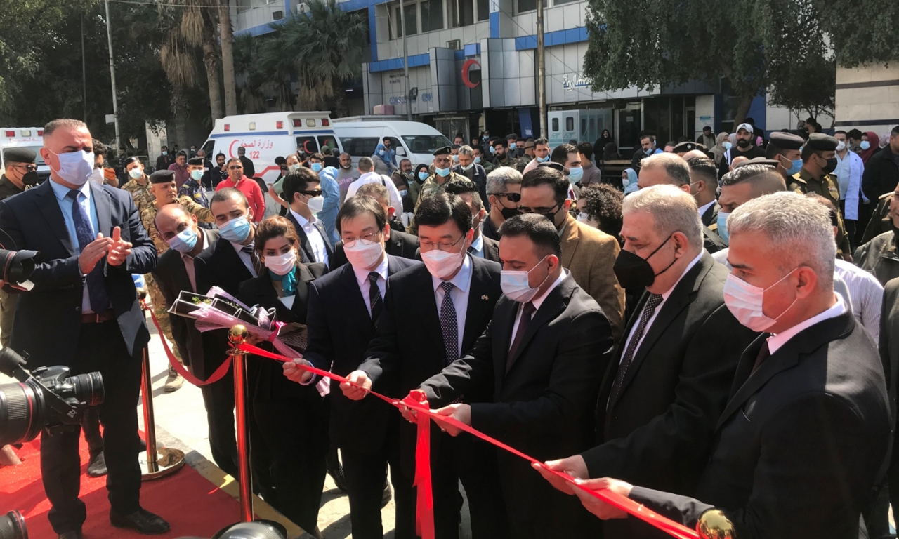 지난 3월3일 이라크의 수도 바그다드의 메디컬시티에서 ‘한-이라크 중환자 전문병원’ 착공식이 열렸다.[사진제공=한국국제협력재단]