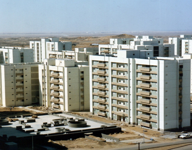 1970년대 H건설 사우디아라비아 젯다 공공주택 공사[사진제공=국가기록원]<br>