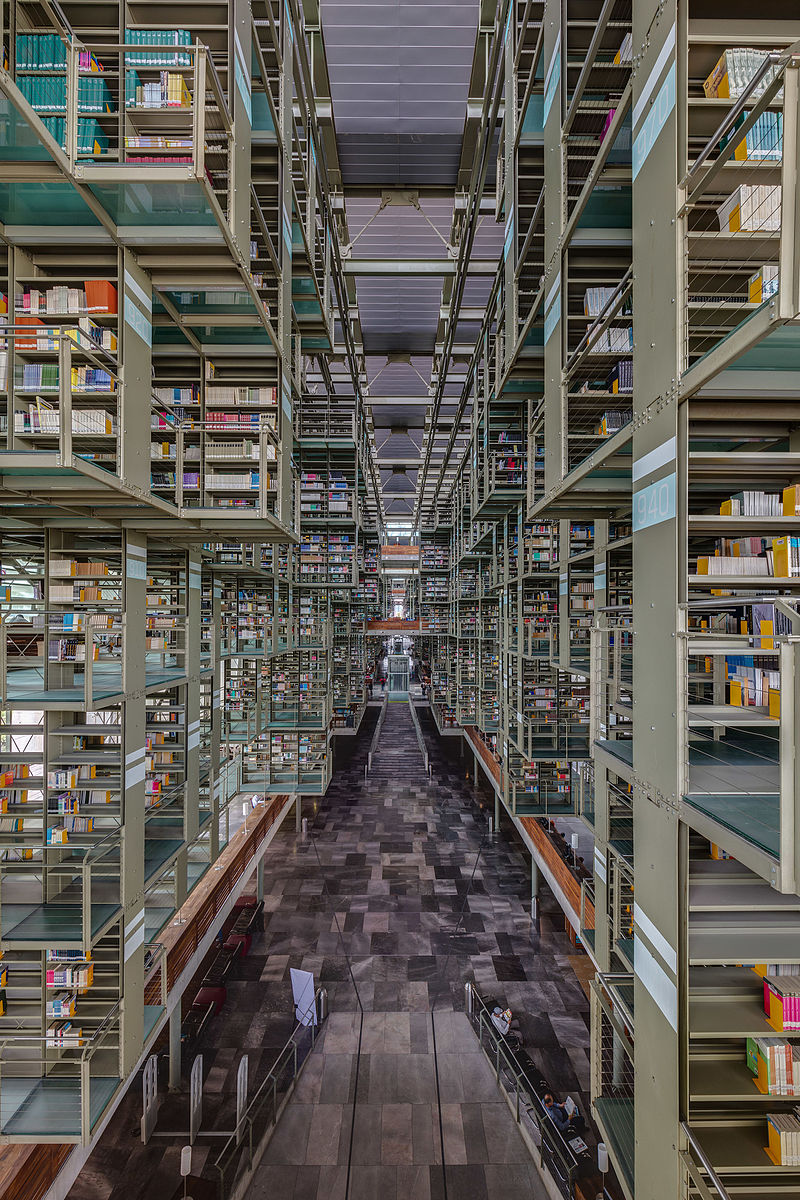 바스콘셀로스 도서관 내부[사진=위키피디아]