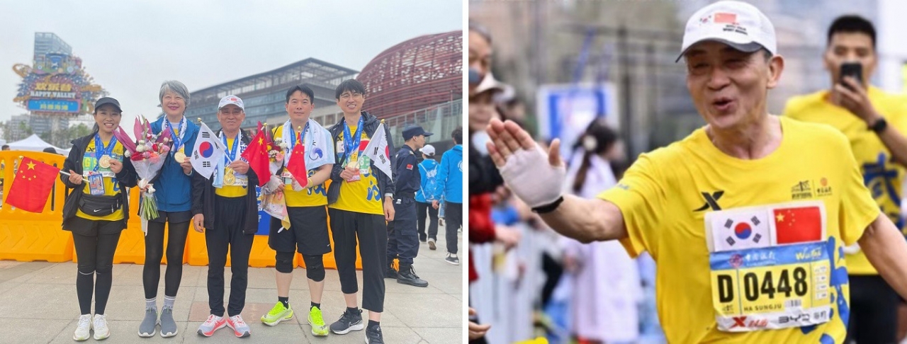 하성주 주우한한국총영사가 지난 3월 24일 중국 우한에서 열린 ‘2024 우한 마라톤대회’에 참가했다.[사진=주우한한국총영사관]