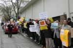 SF에서 중국 탈북자 강제송환 반대시위