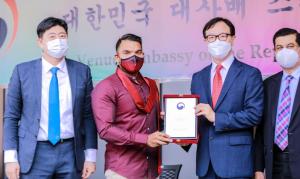 스리랑카한국대사배 태권도 대회 시상식 개최