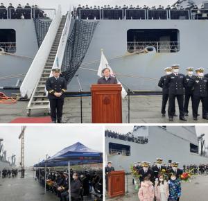 캐나다 빅토리아에서 한국해군 순항훈련전단 방문 환영식